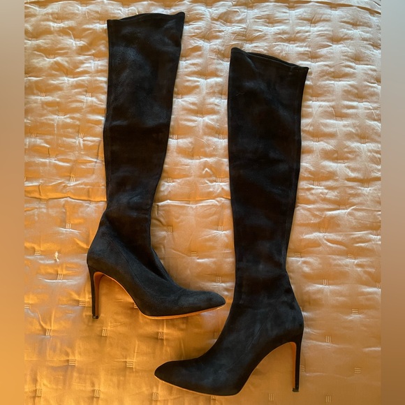 Alaia Black Over the Knee Boots (Authentic)